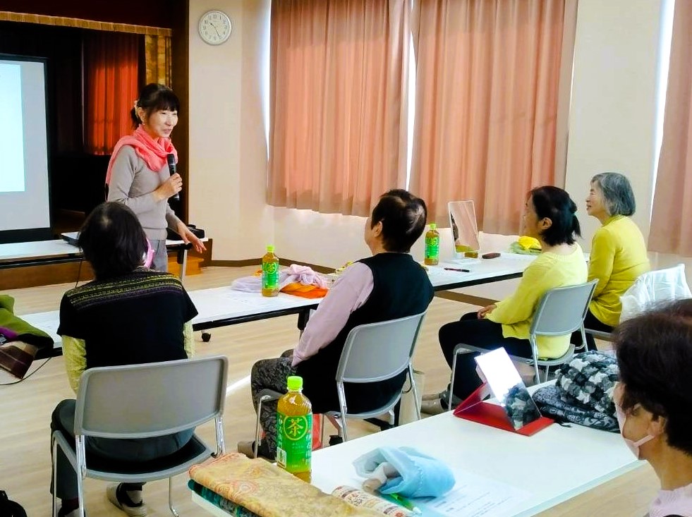 大盛上がり！　ストール講座～in公民館講座